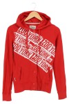 Vorschaubild 1 von Damen Kapuzenpullover Rot Gr. 32/XS Hoodie Casual Streetwear Logo-Print