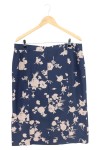 Vorschaubild 1 von Elegance Damen Faltenrock Blau Gr. 38/M Florales Muster Elegant Midirock
