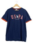 Vorschaubild 1 von Herren T-Shirt Gr. 50/L Blau Preppy Logo