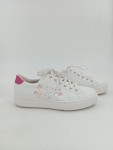 Vorschaubild 2 von Damen Sneaker low Gr. 39 Weiß mit Blumenmuster Stickerei