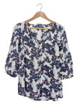 Vorschaubild 1 von Damen Bluse 34 Mehrfarbig Viskose Blumenmuster Casual