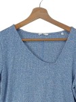 Vorschaubild 2 von Damen Langarmshirt Gr. 42 Blau Meliert Casual