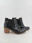 Vorschaubild 2 von Damen Stiefelette Chelsea Boots Gr. 38 Schwarz Modern Tierdruck