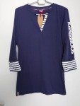 Vorschaubild 2 von Damen Langarmshirt Tunika Gr. 42/XL Maritim Baumwolle Blau