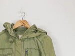 Vorschaubild 2 von Damen Parka Gr. 34/XS Oliv Kapuze Baumwolle Casual