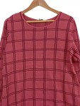 Vorschaubild 2 von Damen Pullover Gr. 40 L Rot Kariert Casual Langarm