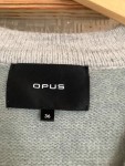 Vorschaubild 4 von Strickjacke Damen Gr. 36 Cardigan Blockstreifen Grün Grau