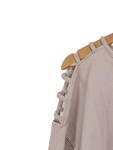 Vorschaubild 2 von Damen Langarmshirt Gr. 44/46 Rosa Cut-Out Schulter Casual