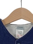 Vorschaubild 3 von Leichte Weste Kinder Blau Gr. 74 Baumwolle Uni Casual Ärmellos Alltag