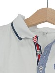 Vorschaubild 4 von Kinder Poloshirt Gr. 104 Weiß Maritim Wal Motiv Kurzarm