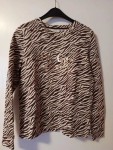 Vorschaubild 2 von . Damen Langarmshirt Zebra Muster Braun Gr. S City of Angels