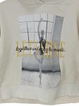 Vorschaubild 2 von Mädchen Kapuzenpullover Gr. 116 Beige Ballerina Print Hoodie
