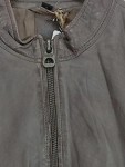 Vorschaubild 4 von Damen Lederjacke Braun Gr. 40/L Klassisch Reißverschluss
