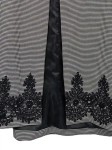 Vorschaubild 2 von Klassischer Mantel Damen Schwarz Gr. 42/XL Polyester Geometrisch Langarm