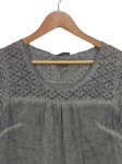Vorschaubild 3 von Freizeitkleid Damen Grau Gr. 48/4XL Viskose Uni Casual 85 cm
