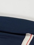 Vorschaubild 2 von Damen Blouson Jacke XS 34 Blau Sportlich Streifen Rippstrick