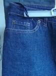 Vorschaubild 5 von Jeansrock Damen Blau Uni Midirock Gr. 40 Baumwolle