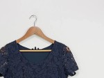 Vorschaubild 3 von Damen Spitzenkleid Gr. 34 Blau Elegant Sommerkleid