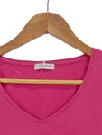 Vorschaubild 3 von Langarmshirt Damen Pink Gr. 38/M Baumwolle Uni Basic Casual