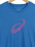 Vorschaubild 2 von Sportshirt Damen Blau Gr. 36/S Polyester Logo-Print Sportlich Kurzarm