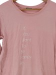 Vorschaubild 2 von Schlafanzug Damen Gr. 40/L Rosa Baumwolle Schriftzug Basic Freizeit