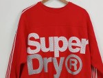 Vorschaubild 2 von Damen Sweatshirt Rot Logo-Print Baumwolle Gr. 40 L Freizeit
