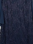 Vorschaubild 2 von Damen Festliches Kleid Gr. 44 Blau Elegant Spitze Abendkleid