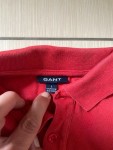 Vorschaubild 3 von Kinder Poloshirt Langarm Rot Gr. 140 Baumwolle Casual Uni