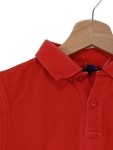 Vorschaubild 2 von Kinder Poloshirt Langarm Rot Gr. 140 Baumwolle Casual Uni