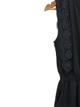 Vorschaubild 2 von Jumpsuit Damen Elegant Schwarz Spitze Raffungen Gr. 36/S