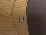 Vorschaubild 6 von Strickjacke Damen Gelb Gr. 36/S Baumwolle Rippstrick Basic Langarm Alltag