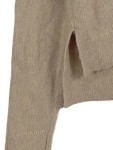 Vorschaubild 4 von Damen Pullover V-Ausschnitt Beige Gr. 34/XS Alpaka