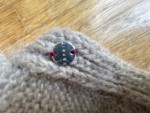 Vorschaubild 4 von Damen Poncho Rollkragen Beige Einheitsgröße Strick Mohair Mix