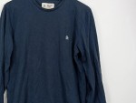 Vorschaubild 2 von Herren Langarmshirt M Blau Casual Baumwolle