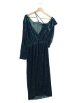Vorschaubild 1 von Abendkleid Maxikleid Blumenmuster Petrol Gr. S Elegant Langarm