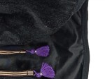 Vorschaubild 3 von KIEZELTJE Mädchen Weste Gr. 128 Schwarz Fleece Quasten Lila