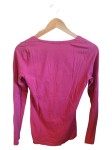 Vorschaubild 2 von Langarmshirt Damen Pink Gr. 38/M Baumwolle Uni Basic Casual