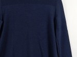 Vorschaubild 2 von Damen Pullover Wolle Gr. S Dunkelblau Stehkragen Minimalistisch