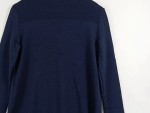 Vorschaubild 3 von Damen Pullover Wolle Gr. S Dunkelblau Stehkragen Minimalistisch