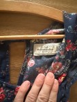 Vorschaubild 4 von Damen Sommerkleid Gr. 32/XXS Blau Blumenmuster Viskose