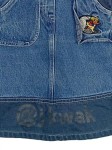 Vorschaubild 2 von Jeanskleid Kinder Gr. 92 Blau Baumwolle Tiermotive Casual Freizeit Knopf