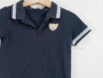 Vorschaubild 3 von Kinder Poloshirt Gr. 104 Dunkelblau Teddybär Logo Baumwolle