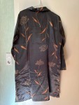 Vorschaubild 2 von Damen Nachthemd Gr. 36/38 Grau Klassisch Blumenmuster Langarm