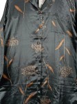 Vorschaubild 3 von Damen Nachthemd Gr. 36/38 Grau Klassisch Blumenmuster Langarm