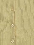 Vorschaubild 5 von Strickjacke Damen Gelb Gr. 36/S Baumwolle Rippstrick Basic Langarm Alltag