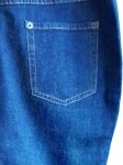 Vorschaubild 3 von Jeansrock Damen Blau Uni Midirock Gr. 40 Baumwolle