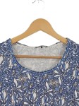 Vorschaubild 2 von Bluse Damen Gr. 46/3XL Mehrfarbig Baumwolle Florales Muster Casual 3/4-Arm
