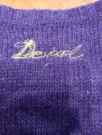 Vorschaubild 4 von Damen Strickkleid Gr. 40/L Lila Blumenstickerei Pailletten Farbenfroh
