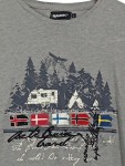 Vorschaubild 3 von Herren T-Shirt Grau L Outdoor Camping Motiv