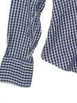 Vorschaubild 4 von BENETTON Hemdbluse Damen Gr. 36/S kariert blau Baumwolle Langarm Casual